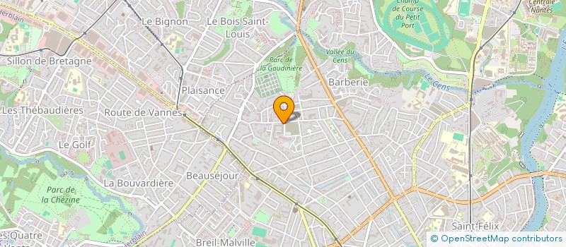 localisation de l'entreprise LA CABANE A PAIN à NANTES