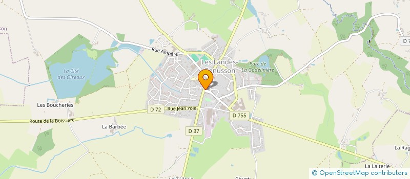 localisation de l'entreprise LA CABANE A RIRES à BAZOGES-EN-PAILLERS