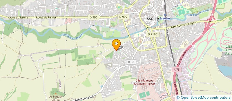 localisation de l'entreprise LA CABANE A SUCRE  ISSOIRE