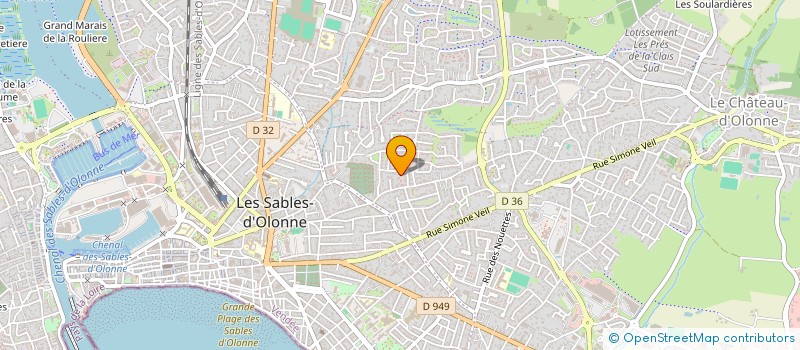 localisation de l'entreprise LA CABANE A TONTON à LES SABLES-D'OLONNE