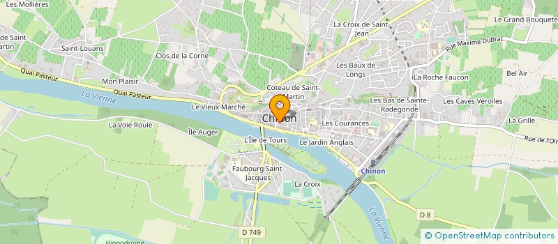 localisation de l'entreprise LA CABANE A VIN  CHINON