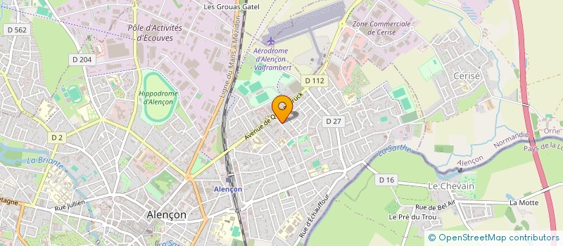 localisation de l'entreprise LA CABANE AUX DELICES à ALENCON