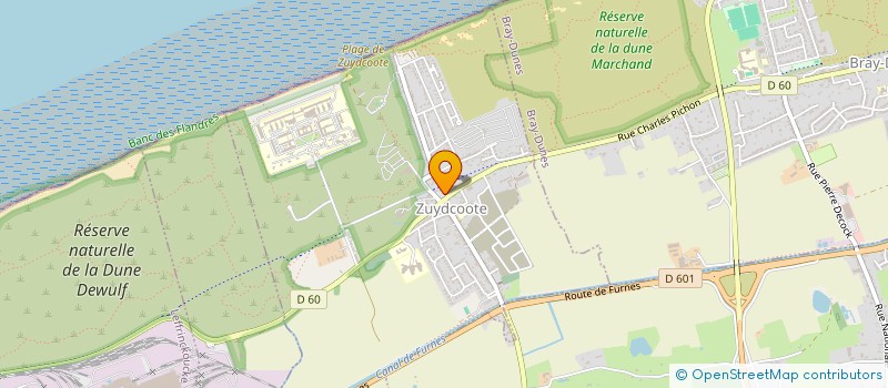 localisation de l'entreprise LA CABANE AUX DELICES  ZUYDCOOTE