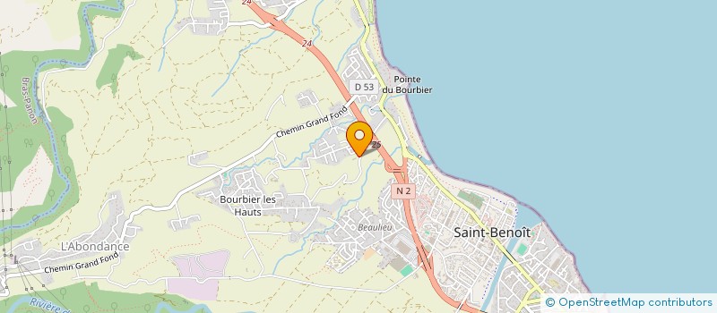 localisation de l'entreprise LA CABANE AUX EPICES à SAINT-BENOIT