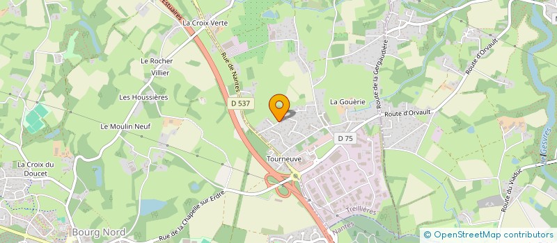 localisation de l'entreprise LA CABANE AUX PANDAS  TREILLIERES