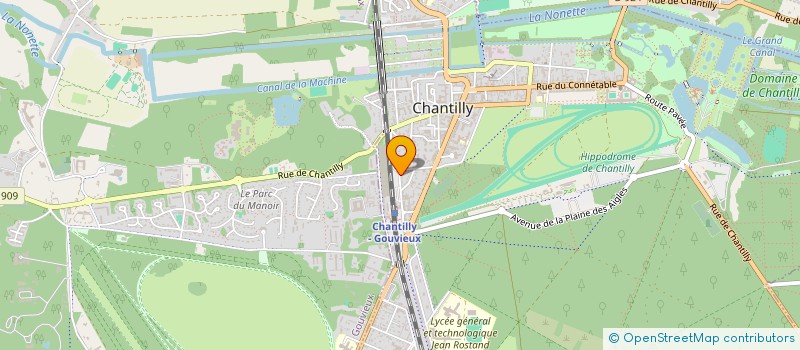 localisation de l'entreprise LA CABANE D'ARTHUR à CHANTILLY