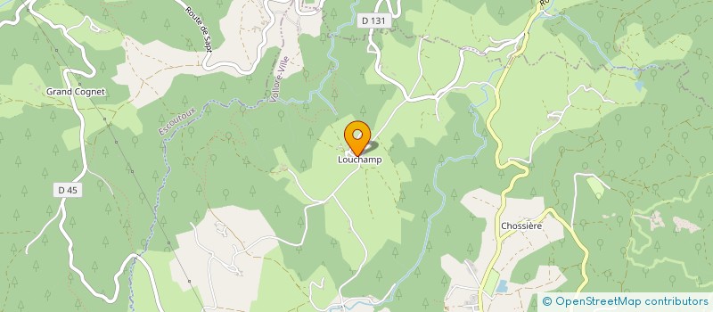 localisation de l'entreprise LA CABANE D'AUBUSSON  VOLLORE-VILLE