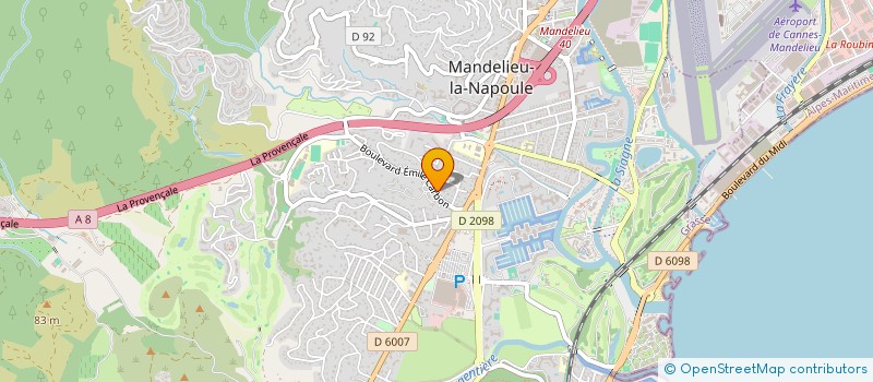 localisation de l'entreprise LA CABANE D'AUGUSTA  MANDELIEU-LA-NAPOULE