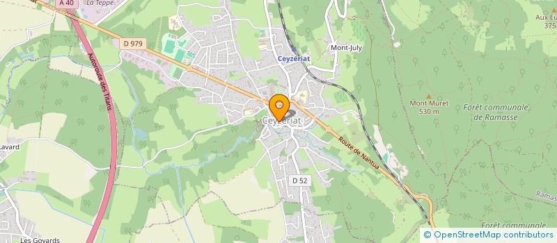 localisation de l'entreprise LA CABANE D'EVEIL à CEYZERIAT