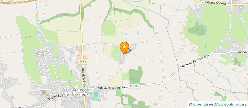 localisation de l'entreprise LA CABANE DANS LES ARBRES  SAINT-SIMEON-DE-BRESSIEUX