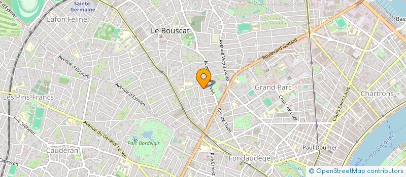 localisation de l'entreprise LA CABANE DE BRUNO  LE BOUSCAT