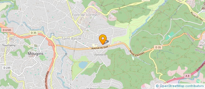 localisation de l'entreprise LA CABANE DE COLINE à MOUGINS