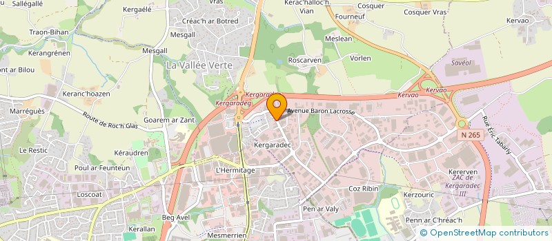 localisation de l'entreprise LA CABANE DE KERGA  GOUESNOU