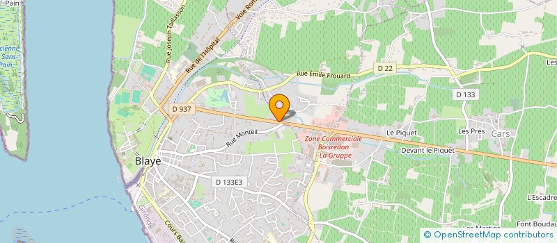 localisation de l'entreprise LA CABANE DE L'ESTUAIRE à BLAYE