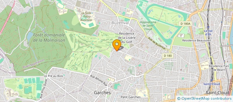 localisation de l'entreprise LA CABANE DE L'EVIDENCE à GARCHES