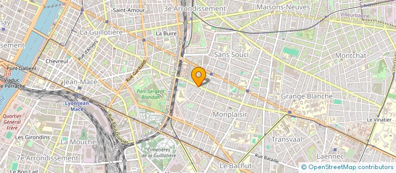 localisation de l'entreprise LA CABANE DE L'IMPRO  LYON