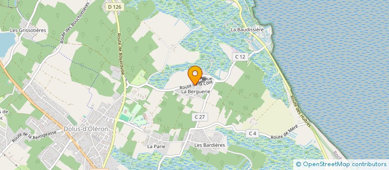 localisation de l'entreprise LA CABANE DE LA BRANDE  DOLUS-D'OLERON