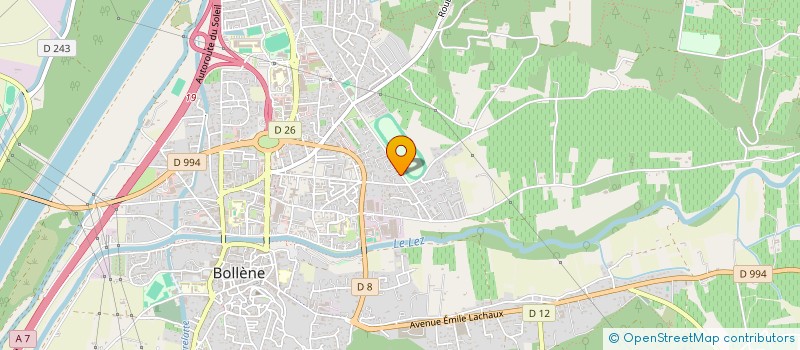 localisation de l'entreprise LA CABANE DE LUCAS  BOLLENE