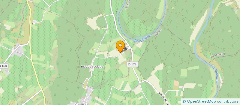 localisation de l'entreprise LA CABANE DE MARIE  SARDAN