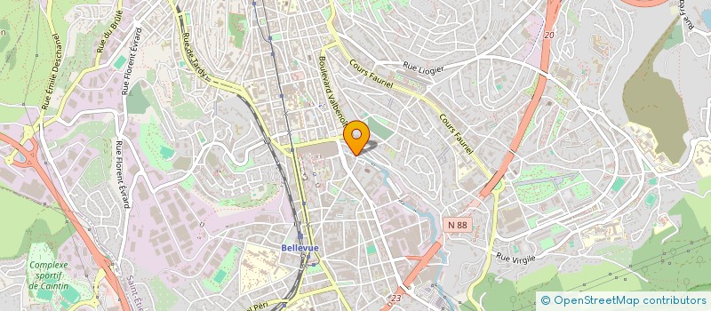 localisation de l'entreprise LA CABANE DE SANDRINE  SAINT-ETIENNE