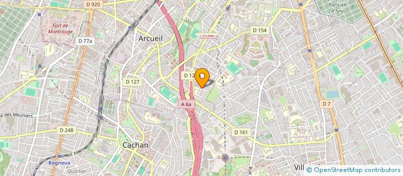 localisation de l'entreprise LA CABANE DES 4 VENTS  ARCUEIL