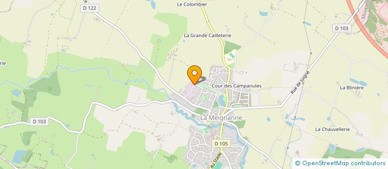 localisation de l'entreprise LA CABANE DES CASTORS à LONGUENEE-EN-ANJOU