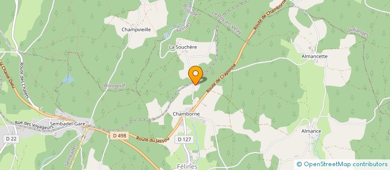 localisation de l'entreprise LA CABANE DES JANTES  FELINES