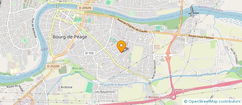 localisation de l'entreprise LA CABANE DES OLIVIERS  BOURG-DE-PEAGE