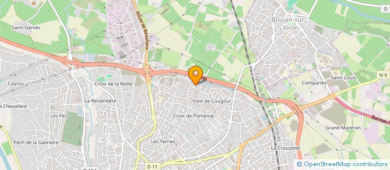 localisation de l'entreprise LA CABANE DES OURSONS à BEZIERS