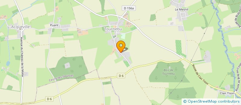 localisation de l'entreprise LA CABANE DES P'TITS CHOUX  CESNY-LES-SOURCES