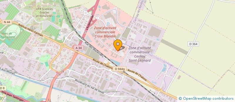 localisation de l'entreprise LA CABANE DES P'TITS EXPLORATEURS  REIMS