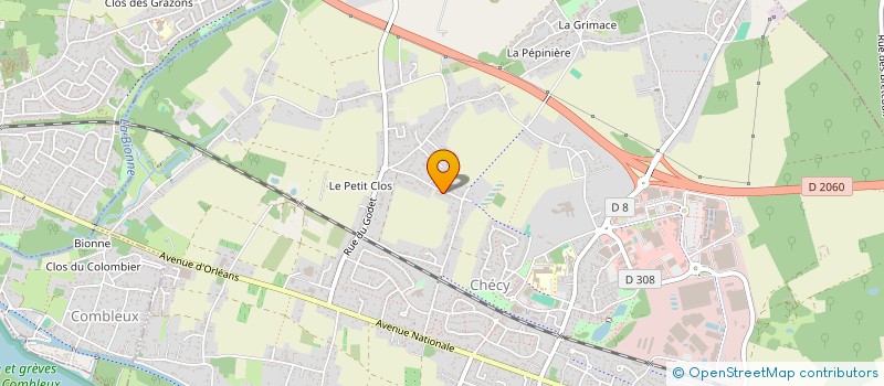 localisation de l'entreprise LA CABANE DES PETITS à CHECY