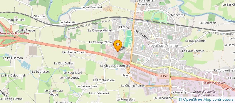 localisation de l'entreprise LA CABANE DES PETITS LOUPS à NOYAL-SUR-VILAINE