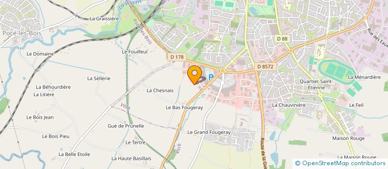 localisation de l'entreprise LA CABANE DES PETITS LOUPS à VITRE