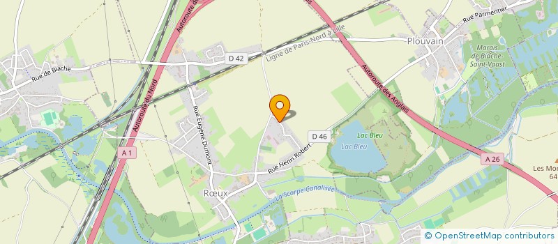 localisation de l'entreprise LA CABANE DES PETITS LOUPS  RUX