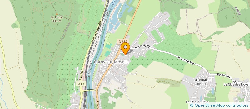 localisation de l'entreprise LA CABANE DES PETITS LUTINS  CORNY-SUR-MOSELLE