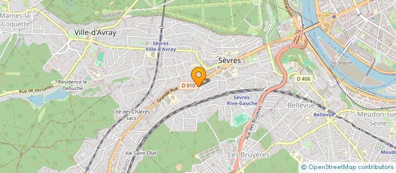 localisation de l'entreprise LA CABANE DES PETITS SEVRIENS  SEVRES