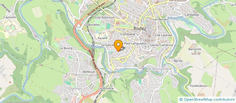 localisation de l'entreprise LA CABANE DES PITCHOUS à RODEZ