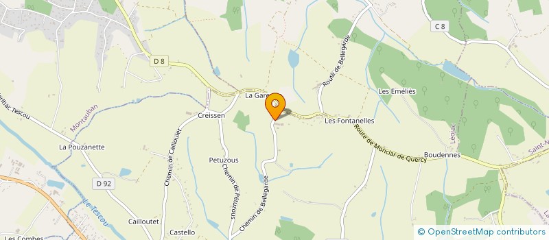 localisation de l'entreprise LA CABANE DES PRODUCTEURS  SAINT-NAUPHARY