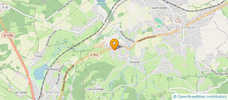 localisation de l'entreprise LA CABANE DES PRODUCTEURS  BONS-EN-CHABLAIS