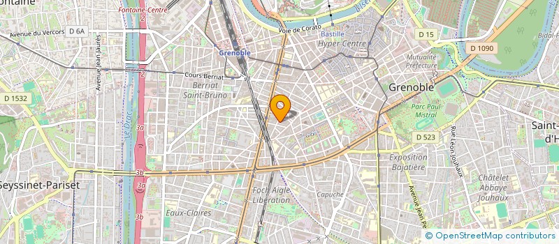 localisation de l'entreprise LA CABANE DES RENARDS  GRENOBLE