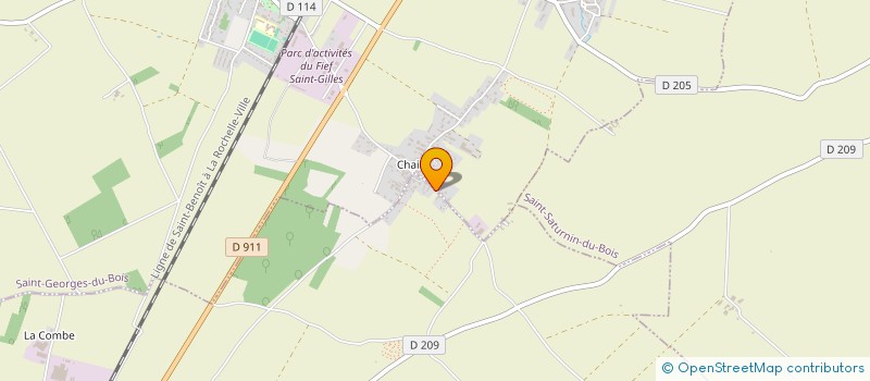 localisation de l'entreprise LA CABANE DU BAUDET  SURGERES