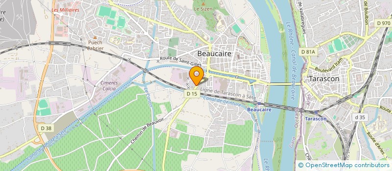 localisation de l'entreprise LA CABANE DU BOURLU  BEAUCAIRE