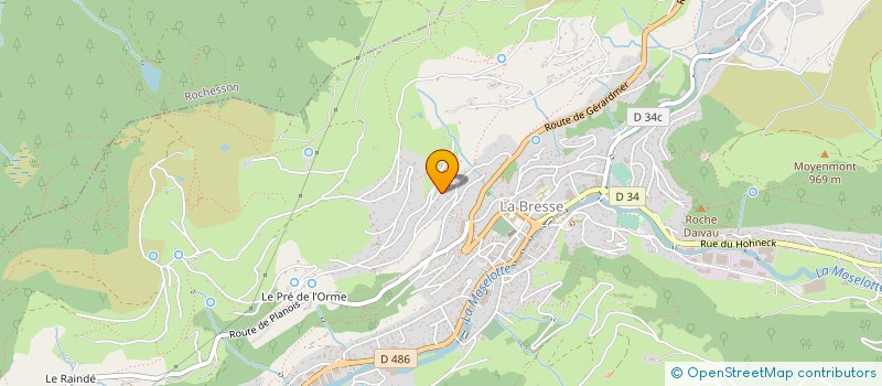 localisation de l'entreprise LA CABANE DU BREUIL à LA BRESSE