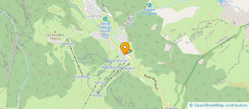 localisation de l'entreprise LA CABANE DU LAC  LA MORTE