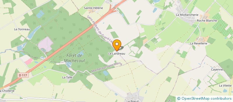 localisation de l'entreprise LA CABANE DU LANDREAU à SAINT-PHILBERT-DE-GRAND-LIEU