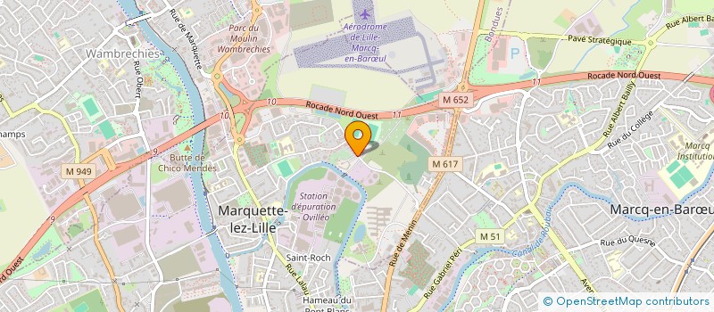 localisation de l'entreprise LA CABANE DU SEPTENTRION  MARQUETTE-LEZ-LILLE