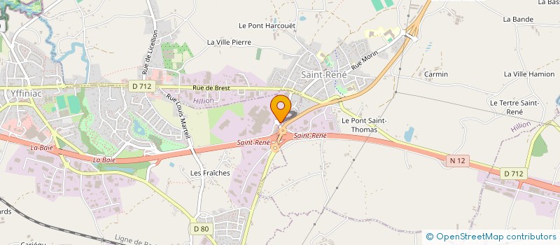 localisation de l'entreprise LA CABANE DU ZEBRE  YFFINIAC