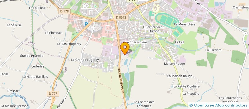 localisation de l'entreprise LA CABANE ESPACES A LOUER  VITRE