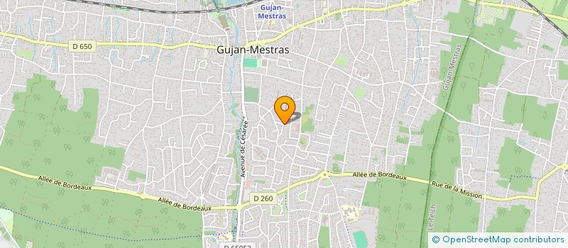 localisation de l'entreprise LA CABANE GUJANAISE  GUJAN-MESTRAS